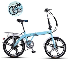 KJHGMNB Bike KJHGMNB Folding Bicycle, Can Be Put Anywhere, 8 Seconds To Fold for Free Riding, Easy Folding Only Need 3 Steps, Simple Operation of The Disc Brake And Stop at The Brake