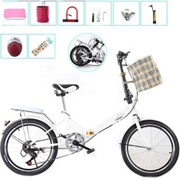 KJHGMNB Folding Bike KJHGMNB Folding Bicycle, Fast Folding, Carbon Steel Frame, Shock Absorption System, Anti-Skid Tires, Folding Makes Travel More Convenient, Making Your Travel Particularly Simple And Comfortable