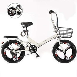 KJHGMNB Bike KJHGMNB Folding Bicycle, Ultra-Light Portable Single-Speed Variable Speed Shock-Absorbing Bicycle, Fast And Easy Folding in Ten Seconds, Can Be Easily Put into The Trunk for Portable Travel