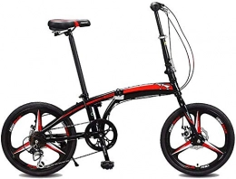 KKKLLL Folding Bike KKKLLL F Folding Bicycle Speed Men and Women Students Adult Youth One Wheel Bicycle 20 Inch 7 Speed
