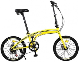 KKKLLL Folding Bike KKKLLL Folding Bicycle Mini Lightweight Shifting Adult Men and Women Casual Student Bicycle High Carbon Steel Frame 20 Inch 7 Speed