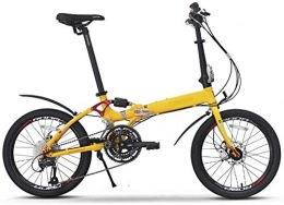 KKKLLL Folding Bike KKKLLL Folding Bicycle Shifting Shock Absorption Soft Tail Bicycle Male and Female Students Style Black 20 Inch 27 Speed