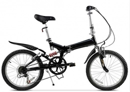 KKKLLL Bike KKKLLL Mountain Folding Bicycle High Carbon Steel Double Shock Absorber Bicycle 20 Inch 6 Speed