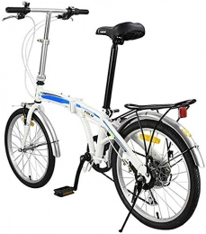 KKKLLL Folding Bike KKKLLL W Folding Bike Bicycle High Carbon Steel Frame Shift Male and Female Students Bicycle 20 Inch 7 Speed