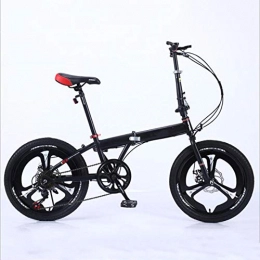 KNFBOK Bike KNFBOK bikes for adults Super Lightweight Women's Folding Bike Variable Speed Student 20" Pedal Mountain Bycicle black