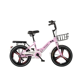 KOWM Bike KOWMddzxc Electric Bycle Folding Bicycle Bike 20 Inch Lightweight Aluminum Alloy Bike (Color : Pink)
