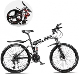 KRXLL Bike KRXLL Mountain Bikes Folding 24 Inch Double Shock Absorption 21 / 24 / 27 Speed One Wheel Variable-C_27 speed