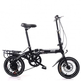 KXDLR Bike KXDLR Adults Folding Bicycles, Foldable Bikes Variable Speed Student Small Wheel Gift 16-Inch Bike Bicycle with Disc Brake And Shock Absorption