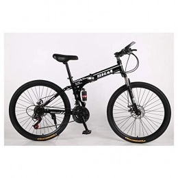 KXDLR Bike KXDLR Bikes / Folding Bikes Folding Mountain Bike Adult Variable Speed Bicycle 26 Inch Cross Country Bicycle Shock Absorber Black Disc Brake