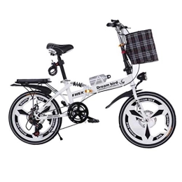 L.BAN Bike L.BAN Bicycle Folding Shifting Disc Brakes 20 Inch Shock Absorption Unisex Ultralight Portable Folding Bicycle (Color : BLACK, Size : 150 * 35 * 100CM)