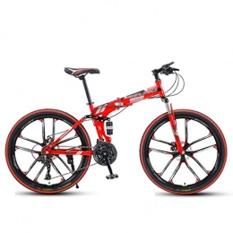  Folding Bike Ladies 26 inch Foldable Bicycle City Light Bicycle Portable Adult go to Work Bicycle Student go to School Foldable Walker, Quick release
