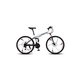 LANAZU Bike LANAZU Mountain Bike, Foldable 26-inch Road Bike, Aluminum Alloy Transmission Bike, Suitable for Transportation and Leisure
