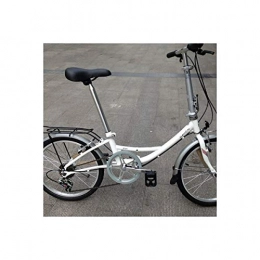 LANSHAN Bike LANSHAN DAHON URT060 Folding Bicycle 20 Inch 6 Shifting (Color : White)