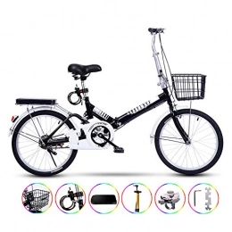 LCLLXB Bike LCLLXB Folding Bicycle Adult Ultra Light with Disc Brakes Mens / Womens Hybrid Road Bike, C