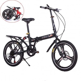 LFEWOZ Bike LFEWOZ Mini Folding Mini Bicycles Bmx Cycling Bike 20-Inch Wheels 6 Speed ​​Lightweight Cruiser Bikes For Adult Teenage Student Shopper City Bicycle