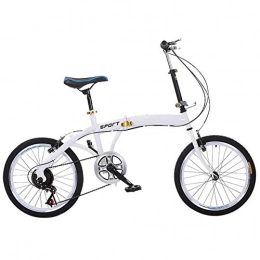 lHishop Bike lHishop Folding Bicycle Lightweight Bicycle For Adults 6-speed Drivetrain Front And Rear Fenders Ideal For City Driving And Commuting 20-inch Wheels
