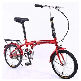 LHQ-HQ Folding Bike LHQ-HQ Outdoor sports Foldable Bicycle Folding Bicycle 16 Inch Ultra Light Portable Adult Bicycle Men And Women Small Small Wheel Single Speed, Double VStyle Brakes Outdoor sports Mountain Bike