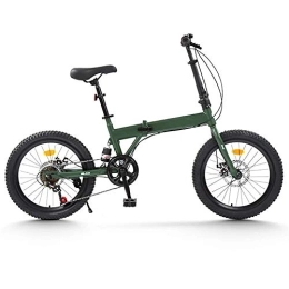 LHSUNTA Bike LHSUNTA Foldable Mountain Bikes, 20" Road Bike, Ultra-light Fat Tire Alloy Frame Lightweight Bicycle, Unisex A 20 Inch