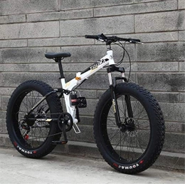 Leifeng Tower Bike Lightweight， Adult Fat Tire Foldable Mountain Bike Mens, All-Terrain Suspension Snow Bikes, Double Disc Brake Beach Cruiser Bicycle, 24 Inch Wheels Inventory clearance ( Color : C , Size : 24 speed )