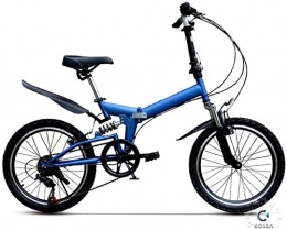 JSL Folding Bike Lightweight Folding Bike Portable Foldable Bicycle 20-Inch Wheels with Featuring Front and Rear Fenders and 6-Speed Drivetrain for City Riding Commuting and Walking to Work-20_B
