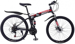 WXPE Bike Lightweight Folding Mountain Bike, Adult Mountain Bike, Foldable Bicycle for Women Men, 26 Inch Variable Speed Damping Folding Bicycle