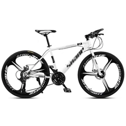 LILIS Bike LILIS Mountain Bike Folding Bike Mountain Bike Road Bicycle Men's MTB 21 Speed 24 / 26 Inch Wheels For Adult Womens (Color : White, Size : 24in)