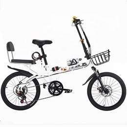 LiRuiPengBJ Bike LiRuiPengBJ Children's bicycle Variable Speed Folding Bicycle Bike for Adult Ultra Light Women's Light Work Variable Speed Portable Adult Small Student Male Bicycle (Color : Style2, Size : 16inch)