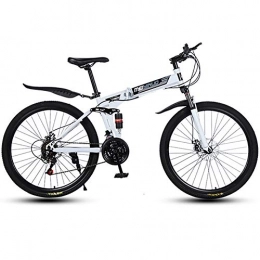 LIU Folding Bike LIU 21 / 24 / 27speed Mountain Bicycle, 26-inch Double Shock Absorber Speed Folding Adult Male and Female Students one Round Ultra-light Bike, 24speed