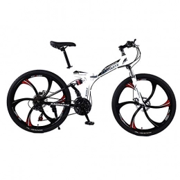 LIU Bike LIU Foldable Bicycmountain Bike 24 / 26-inch steel 21 / 24 / 27-speed Bicycles Dual Disc Brakes Road Bikes Racing Bicyc BMX Bik, 26inch, 21speed