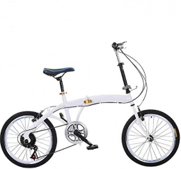 LLYU Bike LLYU Folding City Bicycle Bike, Folding Bike Shock-Absorbing Anti-Tire Bike, Male And Female Adult Lady BikeConvenient light alloy