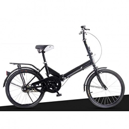 LPsweet Folding Bike LPsweet Unisex 6 Speed Folding Bike, Lightweight Alloy Folding City Bicycle Compact Bicycle with Anti-Skid And Wear-Resistant Tire for Adults Student Childs, Black