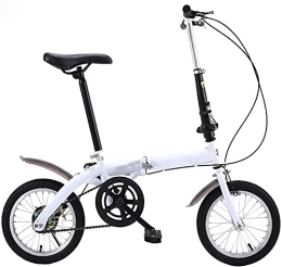 lqgpsx Folding Bike lqgpsx Adult Work Bike Road Folding Bicycle, for Men 14 Inch Wheel Carbon Racing Front and Rear Mechanical Ride, for Urban Environment and Commuting To and From Get Off Work (Color:BlackVbrake)