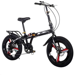 lqgpsx Bike lqgpsx Folding Bikes City Bicycle For Adults Men Women Teens Unisex, with Adjustable Handlebar & Seat Folding Pedals, lightweight, aluminum Alloy, comfort Saddle, 7 speed, Disc brake