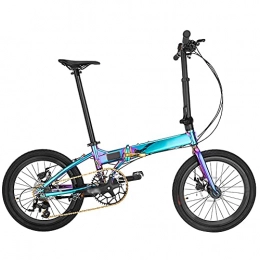 Lwieui Bike Lwieui Mountain Bike Folding Bike Anti-skid And Wear Resistant Tires, High Carbon Steel Frame 20 Inches Bicycle, Comfortable Seat