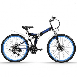 LWZ Folding Bike LWZ Folding Bike Carbon Steel Mountain Bike 26 Inches 24 Speed Portable Dual Disc Brake MTB Bikes for Men / Women