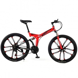 LWZ Folding Bike LWZ Folding Bikes City Commuter Bicycle 26 Inche 21 Speed Mountain Bike Men's and Women's Bicycle Outdoor Sports