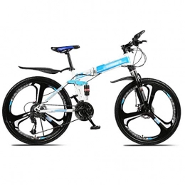 LWZ Bike LWZ Mountain Bike 24 Speed Steel Frame 26 Inches Wheels Dual Disc Brake Folding Bike Men and Women Outroad Bicycles