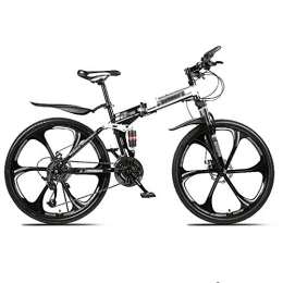 LWZ Folding Bike LWZ Mountain Bike MTB Bicycle 26 Inches 24 Speed Dual Disc Brake Folding Road Bike for Man Woman City Outdoors Sport