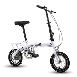 LXJ Folding Bike LXJ 12-inch Lightweight Portable Folding Bicycle Adult bicycle road bike With Adjustable Handlebars And Comfortable Saddle Suitable for children and women