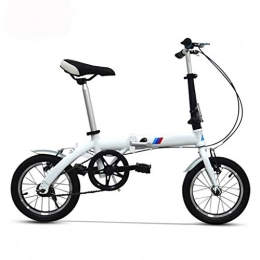LXJ Bike LXJ 14-inch Ultralight Folding Bicycle Portable Aluminum Alloy City Bike For Adults And Teenagers, V-brake, Single Speed
