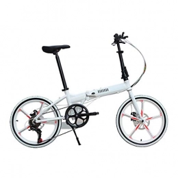 LXJ Folding Bike LXJ 20-inch Ultra-light Portable Folding Bicycle, 7-speed Mechanical Disc Brake, High-value, Aluminum Alloy Frame, Suitable For Adult Men And Women Adolescents