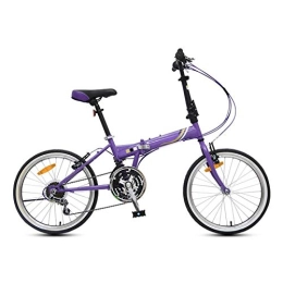 LXJ Bike LXJ 20 Inches folding bicycle adult Variable Speed Folding Bike Ultra-light Unisex Teenagers V Brake speed Continuously Variable Transmission folding bicycle