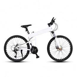 LXJ Bike LXJ 26-inch 24-speed Folding Mountain Bike, Aluminum Alloy Frame With Shock-absorbing Disc Brake, Outdoor Leisure Road And Cross-country Bike
