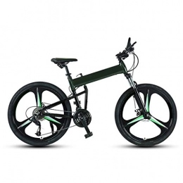 LXJ Bike LXJ 26-inch Folding Bike, 24-speed, Off-road Bike With 3 Cutters, Lightweight Aluminum Alloy Frame, Shock-absorbing Front Fork, Dual Disc Brakes