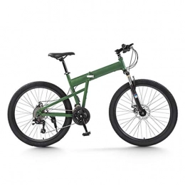 LXJ Bike LXJ Adult Mountain Bikes, 26-inch Wheels, High-carbon Steel Folding Cross-country Bikes, 24-speed Bikes, Full Suspension Double Disc Brakes