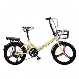 LXJ Folding Bike LXJ Adult Variable-speed Folding Bikes Are Suitable For Unisex And Teenagers, With 20-inch Integrated Wheels, Available For Urban Work, Lightweight Shock Absorbers