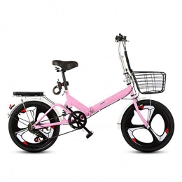 LXJ Bike LXJ Folding Bicycle, 20-inch Integrated Wheel 7-speed Shock Absorption, Portable City Bicycle, Suitable For Adults And Teenagers, Men And Women
