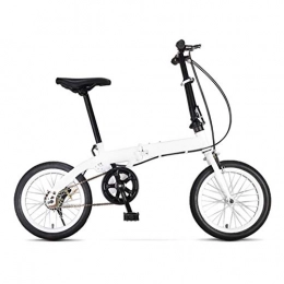 LXJ Folding Bike LXJ Folding Bicycle Unisex City Bike 16 Inches, With Adjustable Handlebars And Seat Single Speed, Comfortable Saddle, Lightweight, Suitable For Adult Men, Women, Teenagers
