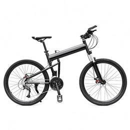 LXJ Folding Bike LXJ Folding Mountain Bike, 24-inch Wheel All-aluminum Frame, 24-speed Suspension Hydraulic Disc Brake, Suitable For Adults And Teenagers