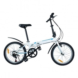 LXJ Folding Bike LXJ Lightweight And Easy To Store Folding Bike, 20-inch V-brake, 6-speed High-carbon Steel Frame, Folding Pedals, Unisex For Adults And Teenagers